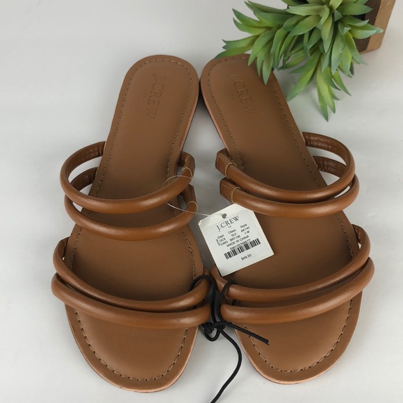 J. Crew Shoes - NEW J Crew Strappy Leather Flip Flop Sandals 7